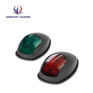 Feux de navigation LED neufs 12-24VDC pour yacht et marine, feux latéraux port et tribord en plastique pour bateaux - Product Image 1