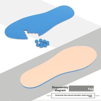 Semelles intérieures confortables en gel de silicone pour le sport, absorption des chocs, soin des pieds, inserts pour chaussures
