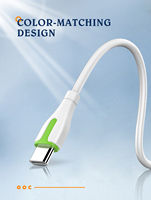 Câble de charge rapide LDNIO LS571, très vendu, classique, en PVC, compatible USB Type C, 1 m, câble USB