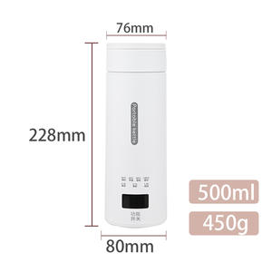 <span class=keywords><strong>Bouilloire</strong></span> électrique portable <span class=keywords><strong>500</strong></span> <span class=keywords><strong>ml</strong></span> avec écran LCD, <span class=keywords><strong>mini</strong></span>-<span class=keywords><strong>bouilloire</strong></span> en acier inoxydable, bouteille isotherme multifonctionnelle, thermos - Product Image 5