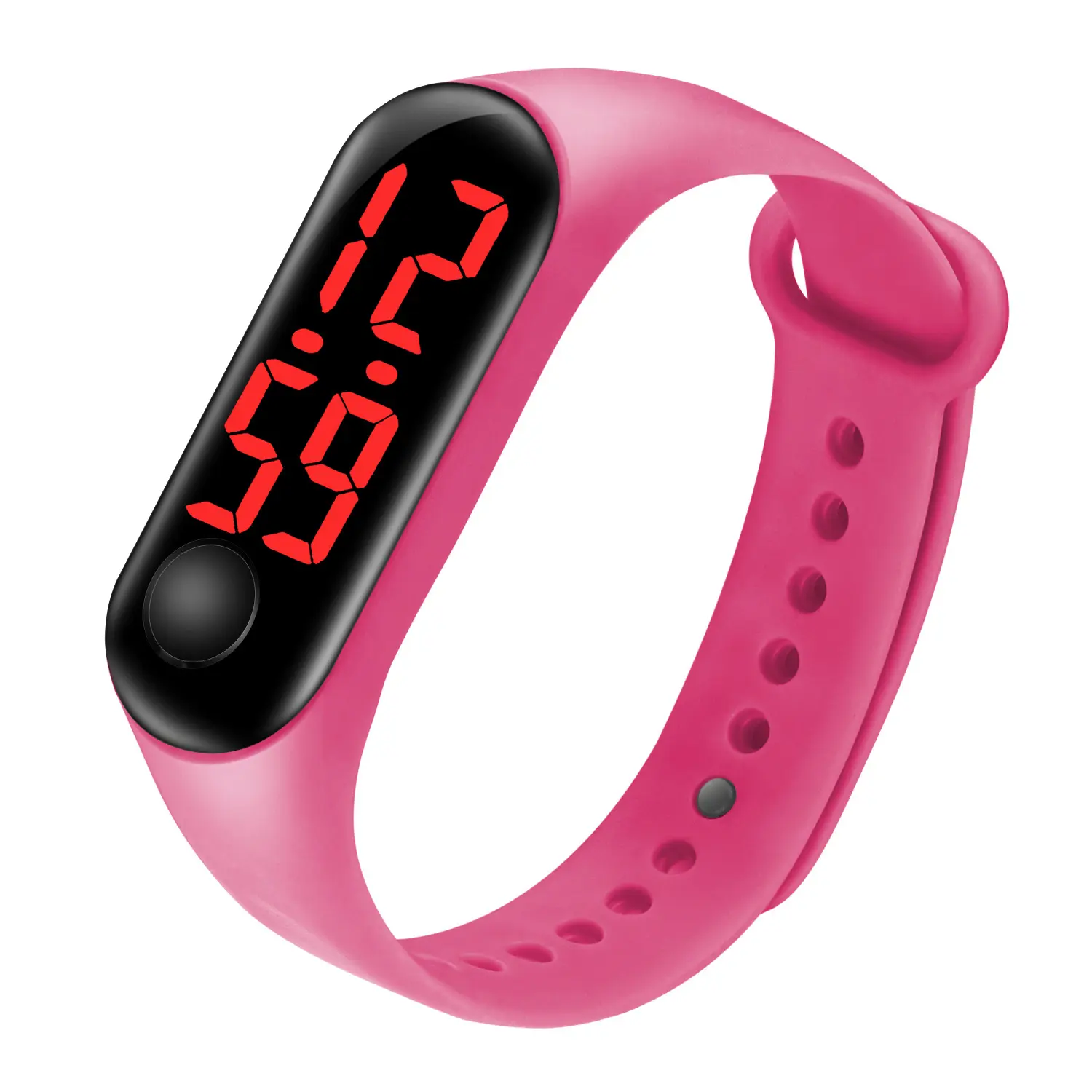 Offre Spéciale Populaire En Gros Pas Cher Cadeau Garçons Filles Poignet Sport Rose LED MONTRE Silicone Saat