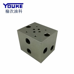 บล็อกวาล์วไฮดรอลิกยูเค ผลิตจากเหล็กหล่อ แบบไม่มาตรฐาน ชุดวาล์วแบบกำหนดเอง วาล์วควบคุมทิศทาง ติดตั้งรวดเร็ว - Product Image 4