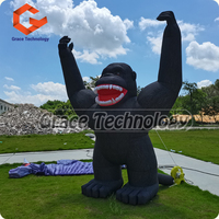 Modèles gonflables personnalisés, gorille géant, mascotte de dessin animé gonflable publicitaire, animaux gonflables pour la décoration