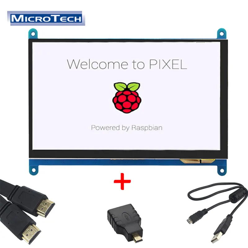 7 Inch Ips 1024*600 Raspberry Pi Capacitieve Touch Panel 5 Punten Touch Screen Lcd Tft Touch Screen