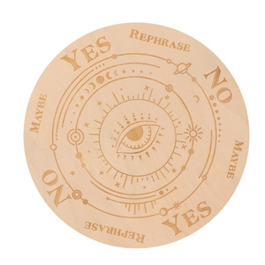 Tablero Ouija de Madera Grabado <span class=keywords><strong>para</strong></span> Adivinación, Radiestesia y Mensajes Metafísicos, <span class=keywords><strong>para</strong></span> <span class=keywords><strong>Principiantes</strong></span> en el Uso de la Magia, Decoración de Pared - Product Image 2
