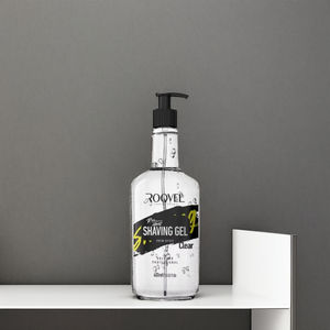 Gel à raser DELUXE PROFESSIONAL VENTE FLASH Gel à raser transparent et bleu ROQVEL RASAGE FACILE Bouteille de 400 ML - Product Image 3