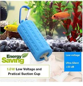 超静音USBエコフレンドリープラスチック製水槽用マイクロエアポンプ4.5L 2W 魚やエビ用酸素供給 石材箱入り - Product Image 3