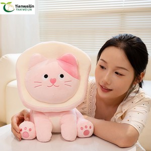 Almohada de Gato Rosa Personalizada, Peluche de Gatito, Muñeco para Dormir, Regalo de Cumpleaños Unisex - Product Image 5