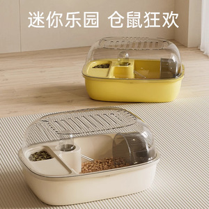 Jaula de Hámster de Doble Capa de Lujo, 23.5cm X 16cm X 31cm, con Rueda de Ejercicio y Área de Alimentación para Uso en Interiores - Product Image 4