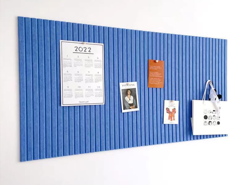 Scandinavian Inspired Modern Design Soundproof Felt Bulletin Board with Unframed Panel Easy Hanging Photo Wall Display