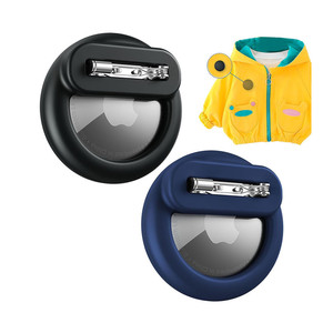 Coque en silicone pour traqueur GPS avec broche cachée à l'intérieur des vêtements d'enfants Housse de protection pour Apple <span class=keywords><strong>Airtag</strong></span> Holder - Product Image 1