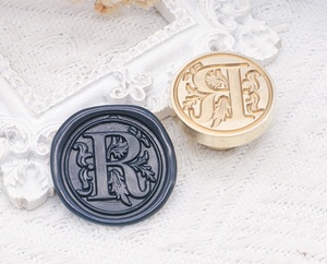 Sceau de <span class=keywords><strong>cire</strong></span> rétro avec initiales alphabétiques pour décoration OEM Shenzhen - Product Image 3