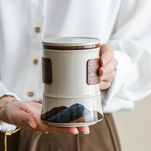 Modern Design Ceramic <strong>Tea</strong> <strong>Cup</strong> with Water Separation for Office or <strong>Personal</strong> Use Party Mug Teacup Mug Gift - Product Image 2