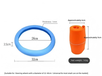 Housse de protection en silicone antidérapante et anti-transpiration, adaptée aux volants/poignées/grips, un accessoire indispensable pour la maison et la voiture