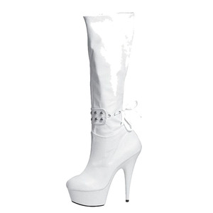 Chaussures gothiques à talons plateforme de 15 cm pour femmes, hauteur cuisse, pour spectacle de scène, fétichisme, dentelle, vestidos, automne, fermeture éclair, sexy, pole dance - Product Image 3