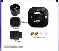 Boîtier de prise intelligente UE en plastique ignifuge V0 pour prises électriques et prises Wi-Fi, interrupteur d'alimentation pour maison intelligente