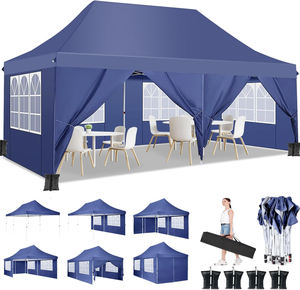 Carpa de montaje al aire libre 10X20 Toldos Gazebo 3x3 Garden Party Carpa plegable con dosel comercial - Product Image 5