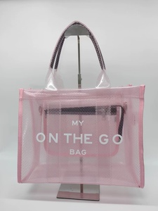 Biểu Tượng Tùy Chỉnh Trong Suốt Màu Kẹo Neon <span class=keywords><strong>PVC</strong></span> Túi Xách Không Thấm Nước Với Dây Kéo Rõ Ràng Thực Tế Phong Cách Cá Nhân Túi - Product Image 3