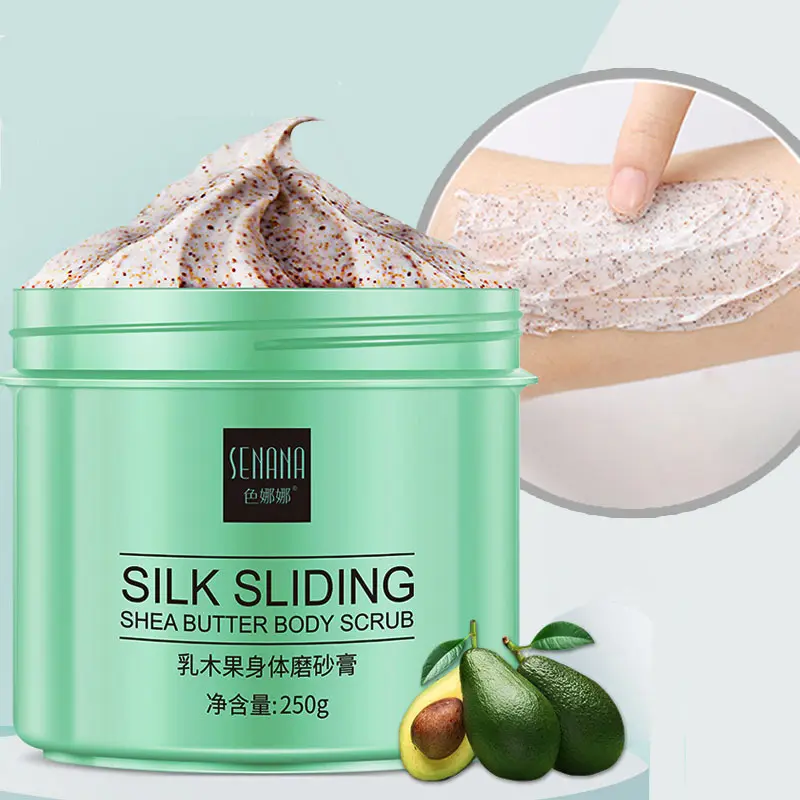 SENANA Nhãn Hiệu Riêng Lemon Body Scrub Kem Làm Trắng Gel Thu Nhỏ Lỗ Chân Lông Tẩy Tế Bào Chết Chà