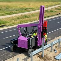 Machine de forage de pieux à haute fréquence avec tête de marteau, angle de pieux réglable, pour piquage de pieux