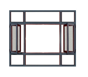 Fuson nhà máy tốt nhất đôi khuôn cửa sổ nhôm ban công lên đu giá rẻ nhôm khuôn cửa sổ với đôi theo dõi - Product Image 3