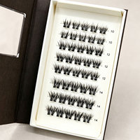 Bande de volume extensible pour cils, cils auto-adhésifs effet manga, taille personnalisée, vente en gros OEM, cils faits main imperméables pour DIY