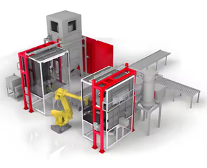 <span class=keywords><strong>MAGE</strong></span> Ligne de peinture par pulvérisation en poudre entièrement automatique avec chaîne de convoyeur aérien - Product Image 2