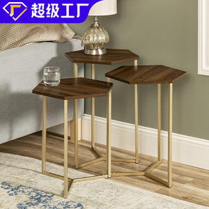 Juego de mesa y mesa auxiliar de diseño personalizado, mesita de noche ideal para Instagram, mesa de té para balcón, mesa esquinera, mesa para ventana. - Product Image 4