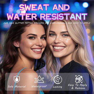 Tatuaje Temporal Personalizado <span class=keywords><strong>con</strong></span> Diseño de Pecas Doradas, <span class=keywords><strong>Tatuajes</strong></span> Metálicos para Maquillaje Facial, Tatuaje Flash Impermeable para <span class=keywords><strong>Mujeres</strong></span>, Marca Privada - Product Image 4