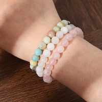 Bracelet extensible tendance en agate perlée et cristal, plaqué argent, fait main, pour la guérison énergétique, idéal pour les fêtes
