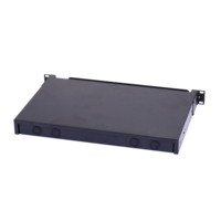 Boîtier de terminaison vide ODF 1U 19'' coulissant pour montage en rack, en acier laminé à froid, avec plateau de gestion des câbles pour panneau de brassage à fibre optique