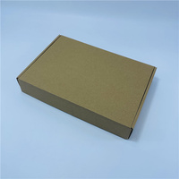 Boîte d'expédition en carton ondulé Kraft, pliable, recyclable, avec logo personnalisé imprimé, emballage écologique en carton pour vêtements e-commerce