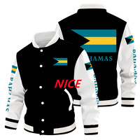 Veste de baseball personnalisée avec drapeau national de Trinité-et-Tobago, vêtement d'extérieur patriotique pour les fans de sport, les fêtes, le carnaval et les cadeaux commémoratifs