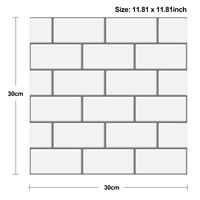 Carreaux autocollants modernes de qualité supérieure, amovibles, imperméables, en PET, pour la décoration de la cuisine, de la salle de bain et de la maison
