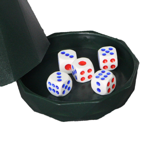 ชุดลูกเต๋าสั่งทำพิเศษเพื่อการส่งเสริมการขาย - อะคริลิกทรงสี่เหลี่ยมขนาด 16 มม. และโลหะผสมสังกะสี ได้รับการรับรองมาตรฐาน BSCI สำหรับเกม DND และเกมบนโต๊ะ - Product Image 2