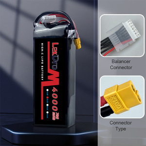 Batería LiPo Modelo FPV-HR-6S-4000 22.2V 4000mAh 70C para Dron de Carreras FPV, Polímero Ternario, Hecho en Guangdong - Product Image 4