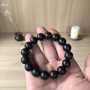 Dai Binh Black Agarwood & Natural Oud Wood Beaded <b>Bracelet</b> Trendy Meditation Prayer <b>Beads</b> Sizes 8-18mm Da Nang Origin Wholesale - Product Image 1