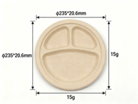 Assiettes en pulpe de papier biodégradable pour les fêtes