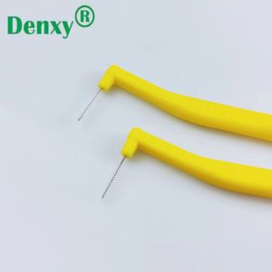 Brosses interdentaires manuelles Denxy, type L, poils doux en nylon <span class=keywords><strong>Dupont</strong></span>, manche en plastique, pour espaces étroits, soin buccal - Product Image 3