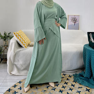 Nouveau design de <span class=keywords><strong>robe</strong></span> pour femmes musulmanes et <span class=keywords><strong>hijab</strong></span>, abaya, kimono ouvert 3 pièces, robes musulmanes de <span class=keywords><strong>demoiselle</strong></span> <span class=keywords><strong>d</strong></span>'<span class=keywords><strong>honneur</strong></span> - Product Image 4