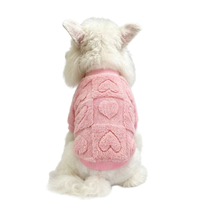 <span class=keywords><strong>Pull</strong></span> <span class=keywords><strong>en</strong></span> polaire arctique à motif cœur pour animaux de compagnie, vêtements chauds d'hiver pour chiens et chats, doux, mignons, décontractés, vente <span class=keywords><strong>en</strong></span> gros, personnalisables - Product Image 5