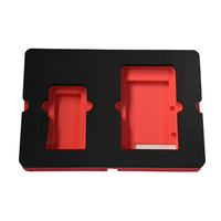 Mousse coupée sur mesure avec trou découpé Mousse d'emballage en polyéthylène haute densité antichoc pour l'emballage de produits électroniques avec insert en mousse