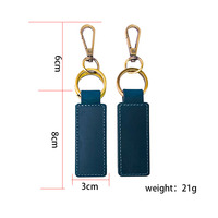 Mousqueton de luxe personnalisé en cuir avec anneau, breloque promotionnelle pour sac, accessoires, design unique de pendentif clé, étanche et écologique