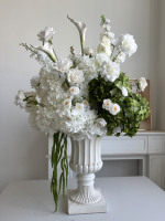 Bouquet de fleurs artificielles réalistes personnalisé en usine, centre de table 50 cm, arrangement floral artificiel pour banquet, ODM