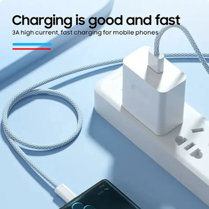 Cable cargador de datos de carga rápida <span class=keywords><strong>Usb</strong></span> tipo C de 60W para iPhone 15 16 Pro Max S21 <span class=keywords><strong>A51</strong></span> PD <span class=keywords><strong>USB</strong></span> C a <span class=keywords><strong>USB</strong></span> C Cable de datos de carga rápida - Product Image 2