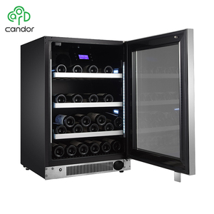 Candro de compresor de refrigeración 46 botella de capacidad en la cocina bodega de vino con puerta de vidrio - Product Image 1