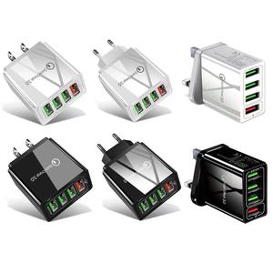 מטען מהיר QC3.0 עם 4 יציאות USB עם יציאות 5V/9V/12V, קל לנשיאה, מתאים לנסיעות, כניסת 220V, תקן אמריקאי/אירופאי/בריטי - Product Image 5