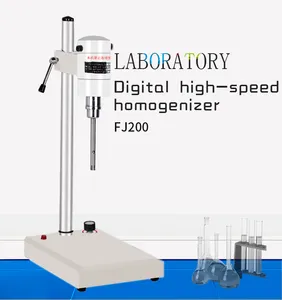 Недорогой лабораторный цифровой высокоскоростной косметический гомогенизатор 23000 об/мин с дополнительными рабочими головками