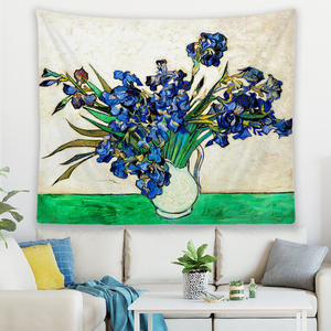 Tapiz Decorativo para Pared <span class=keywords><strong>de</strong></span> Sala <span class=keywords><strong>de</strong></span> Estar, Impresión <span class=keywords><strong>de</strong></span> <span class=keywords><strong>Estrellas</strong></span>, Luna y <span class=keywords><strong>Noche</strong></span> <span class=keywords><strong>de</strong></span> <span class=keywords><strong>Van</strong></span> <span class=keywords><strong>Gogh</strong></span>, 100% Poliéster, Impermeable, Lavable a Máquina - Product Image 6