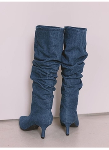 Luxury Knee High Boot with <b>Padded</b> Anti-Friction Heel - Product Image 5